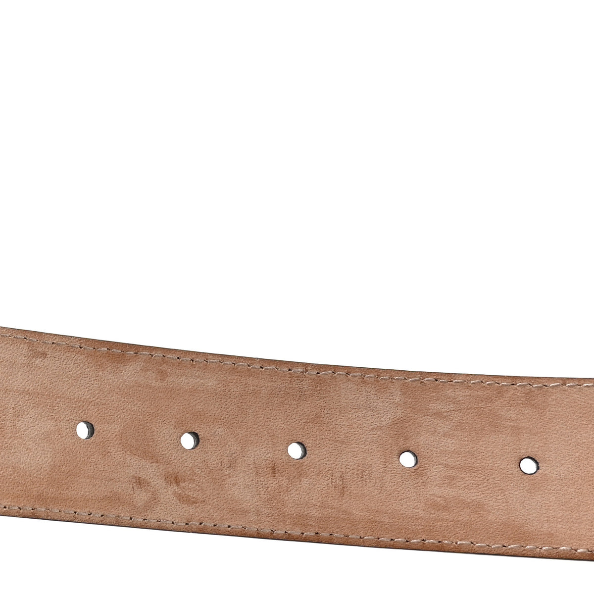 Gucci GG Supreme Monogram Selleria Calfskin Interlocking G 40mm Belt 100 40 Beige Ebony Cocoa 5 of 5