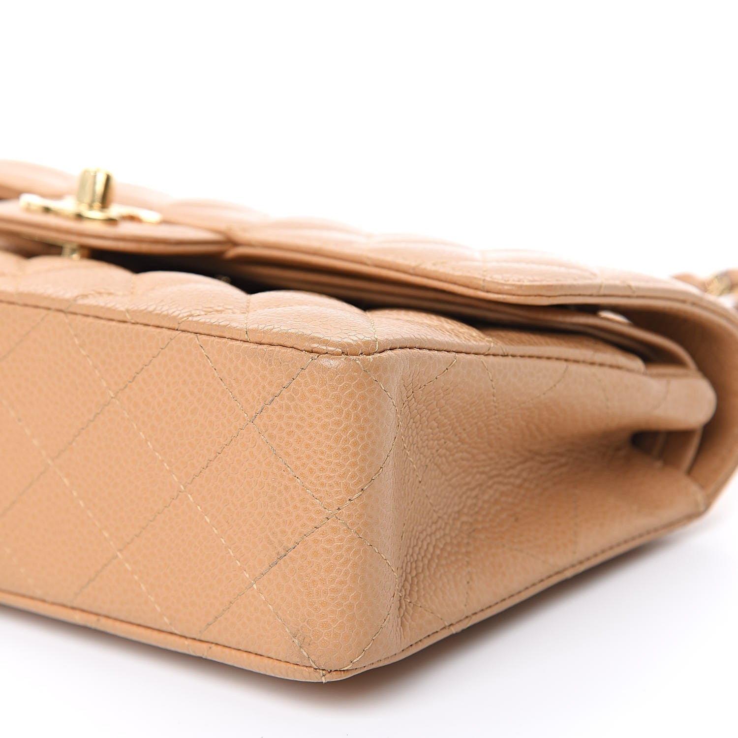 Chanel Caviar Quilted Small Double Flap Beige 9 of 16