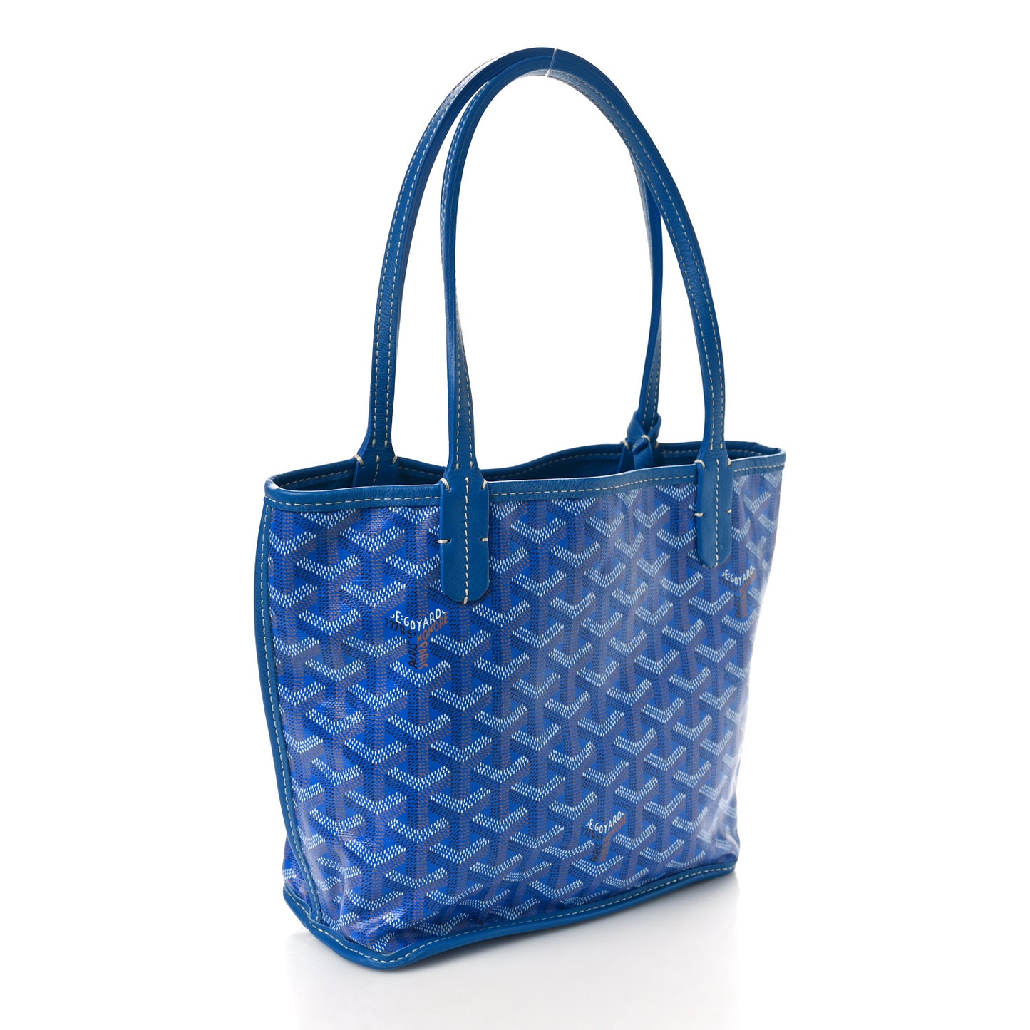 Goyardine Reversible Mini Anjou Sky Blue