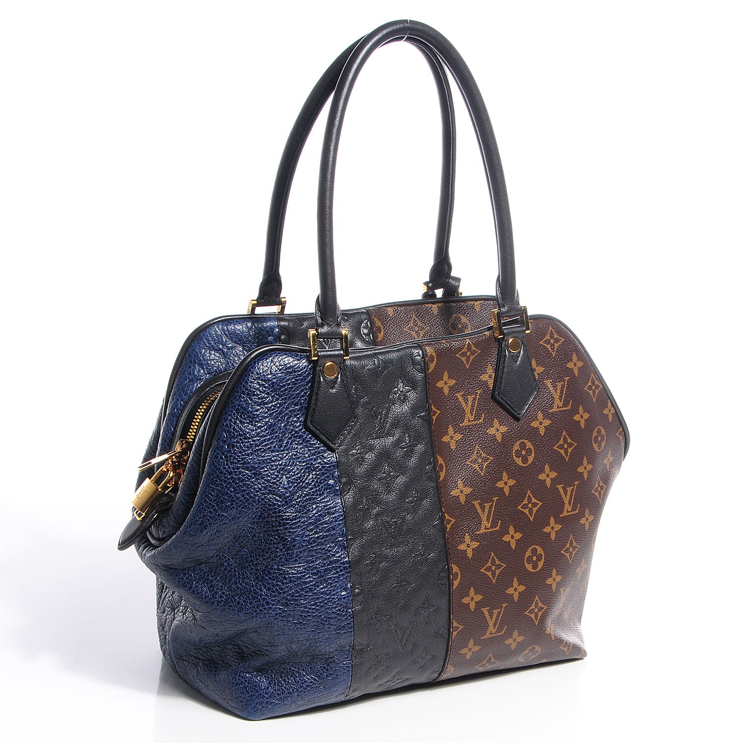 Louis Vuitton Monogram Stripes Medium Bag Marine 3 of 7