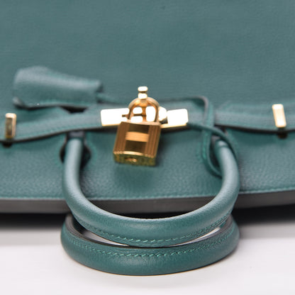 Hermes Togo Birkin 25 Malachite 31 of 38