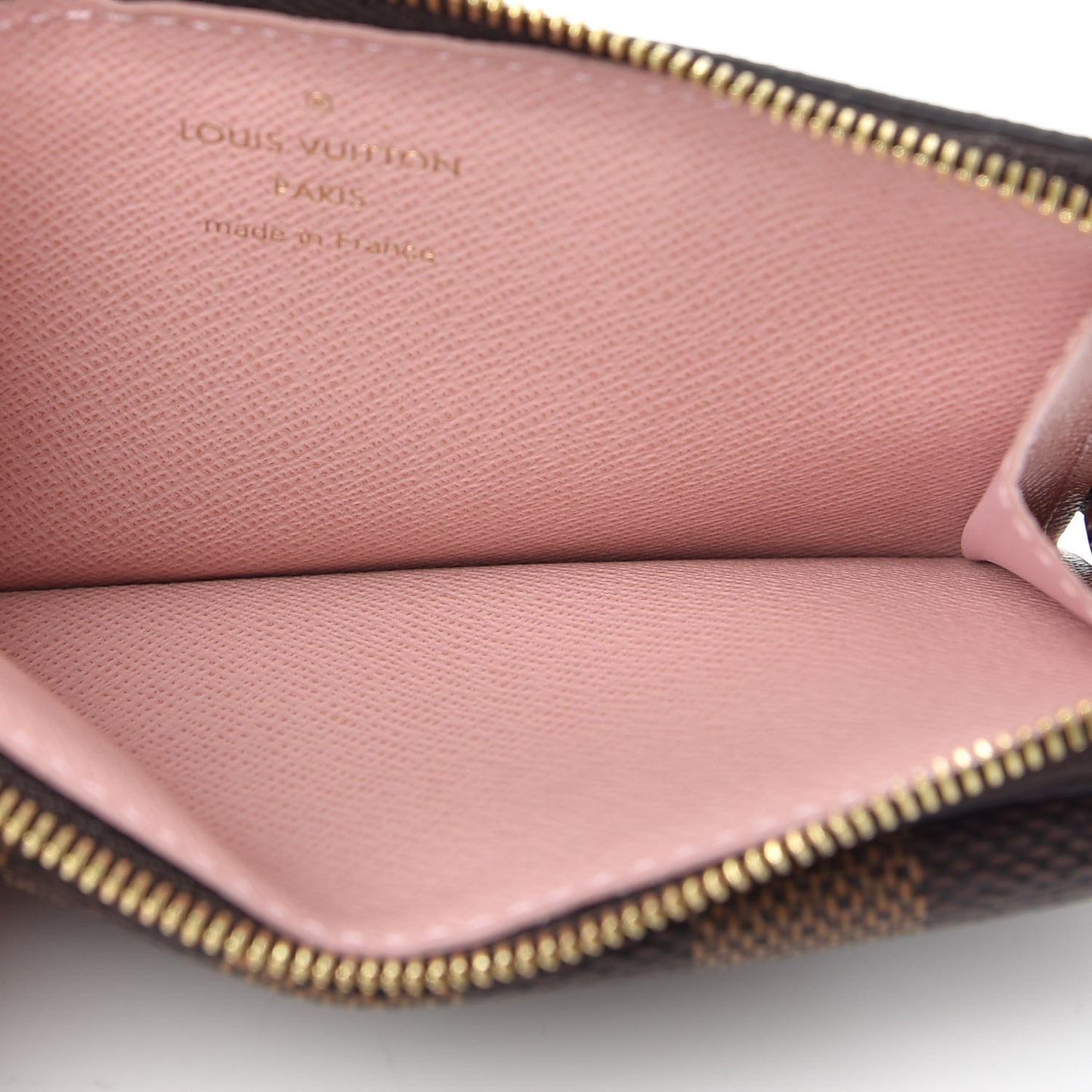 Damier Ebene Recto Verso Card Holder Rose Ballerine