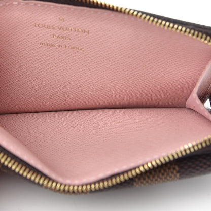 Louis Vuitton Damier Ebene Recto Verso Card Holder Rose Ballerine 5 of 7