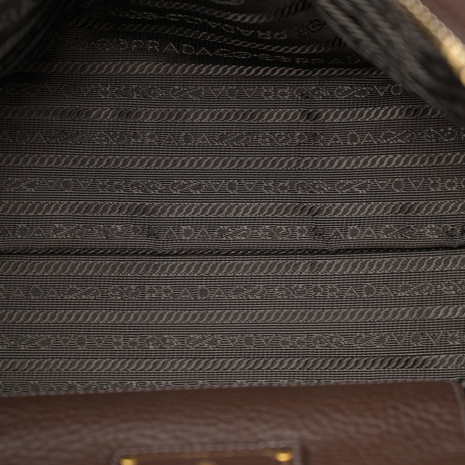 Prada Vitello Daino Bauletto Caffe 5 of 13
