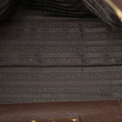 Prada Vitello Daino Bauletto Caffe 5 of 13