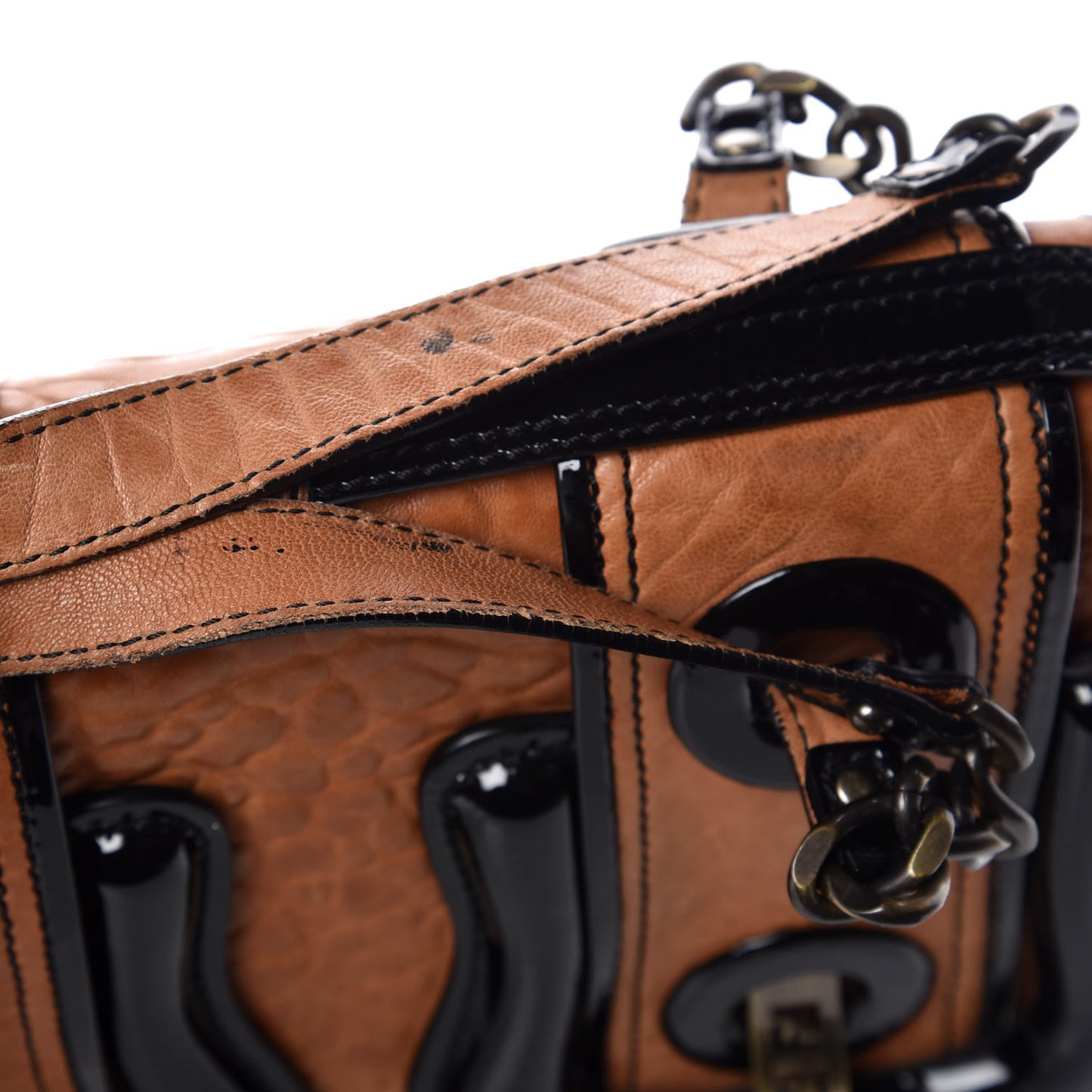 Nappa Patent B Bag Osso Black