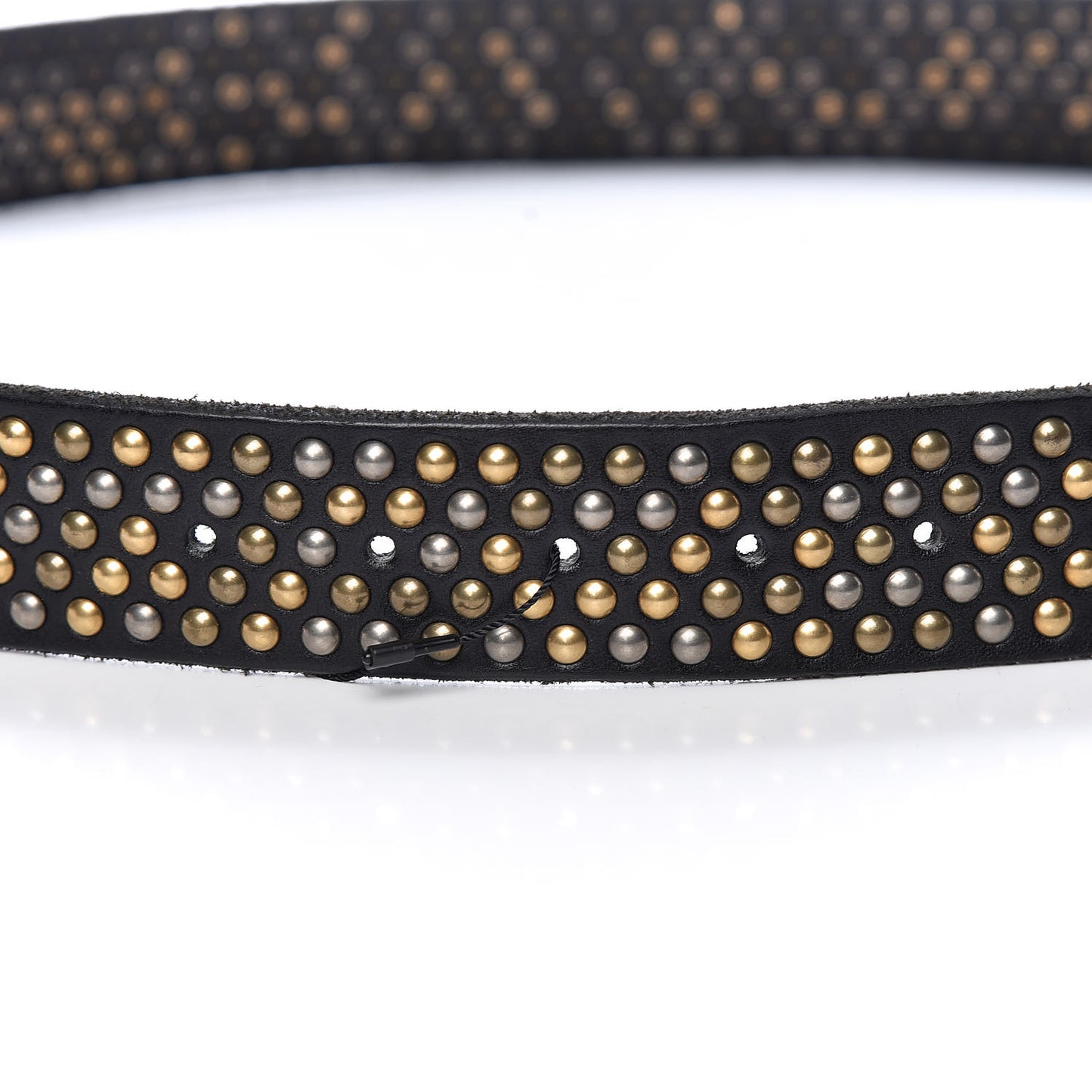 Calfskin Studded Feline Belt 90 36 Black