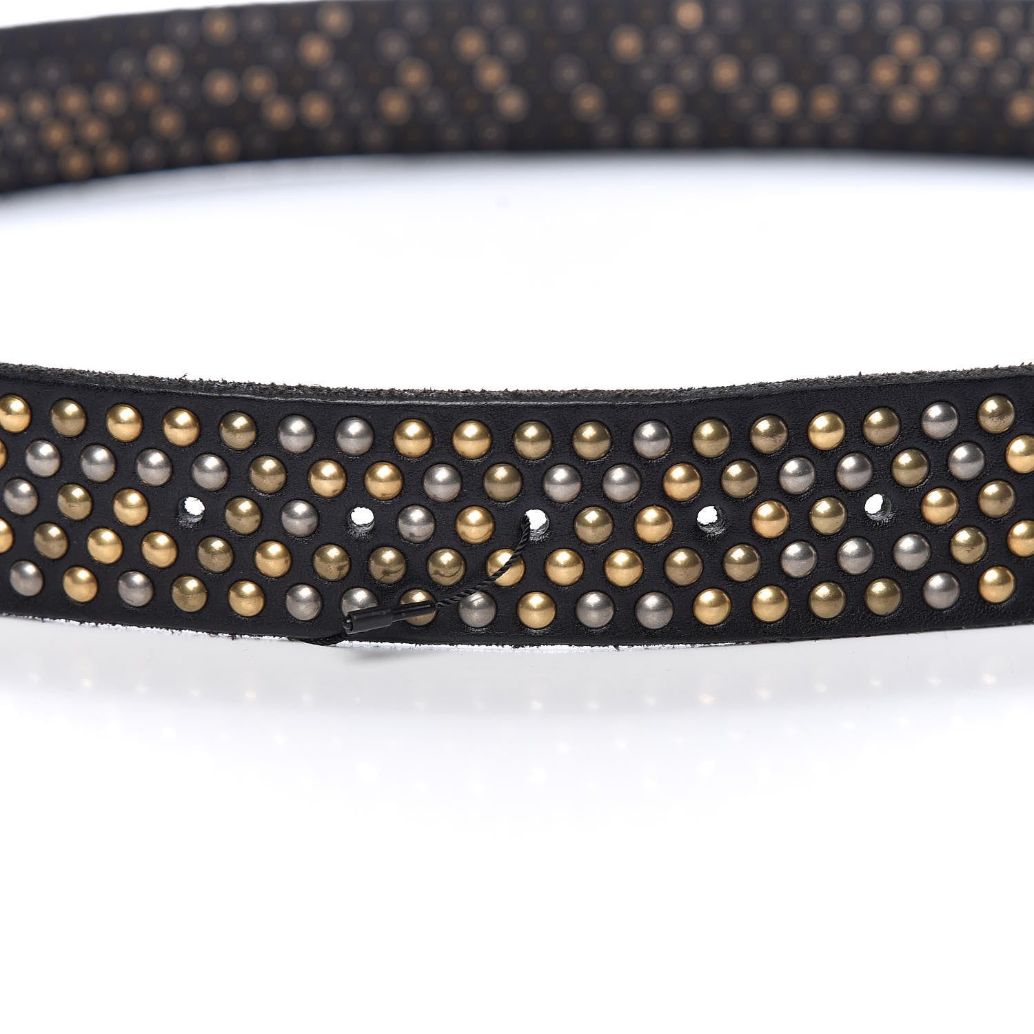 Gucci Calfskin Studded Feline Belt 90 36 Black 5 of 6
