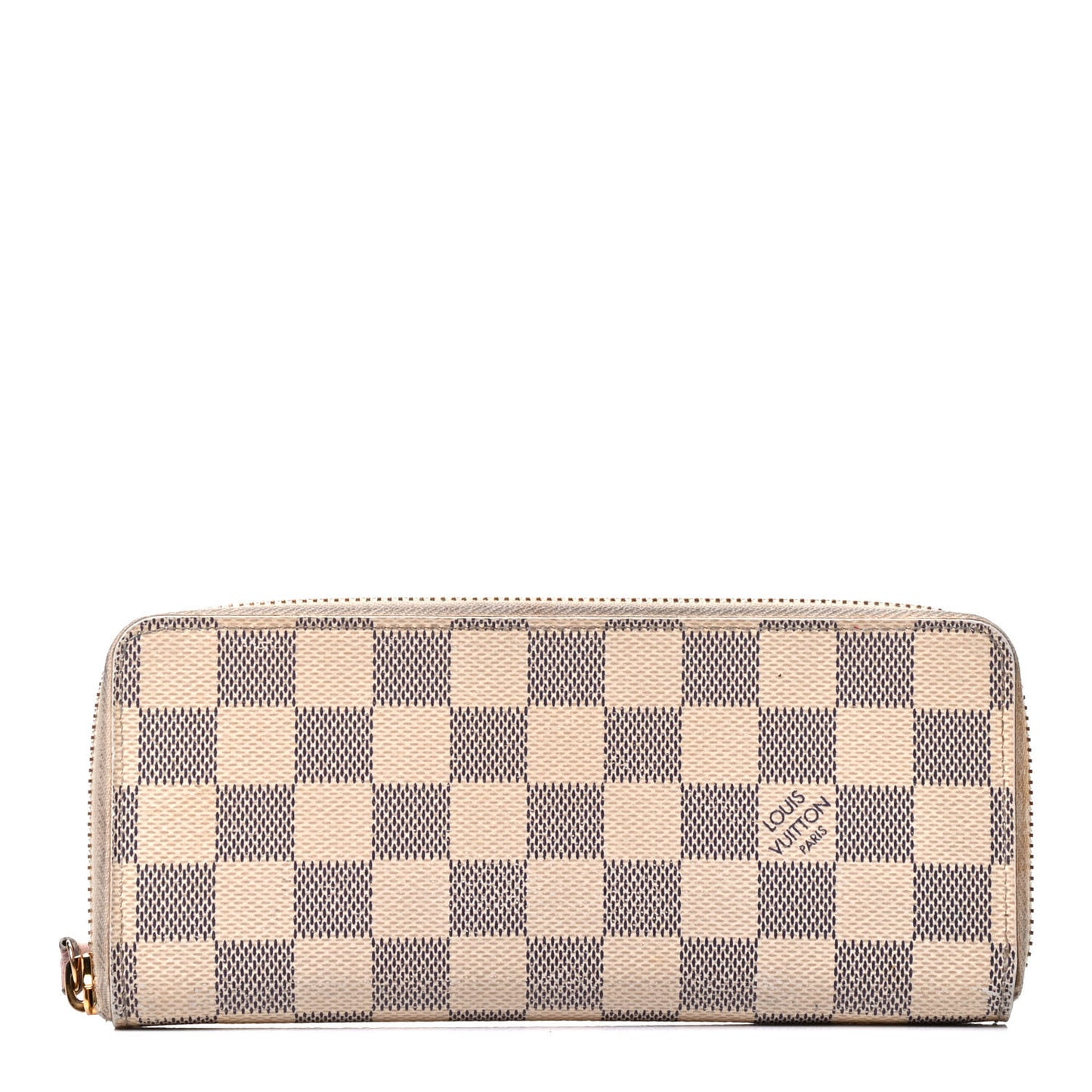 Damier Azur Clemence Wallet Rose Ballerine