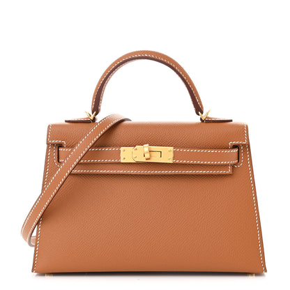 Hermes Epsom Mini Kelly Sellier 20 Gold 1 of 11