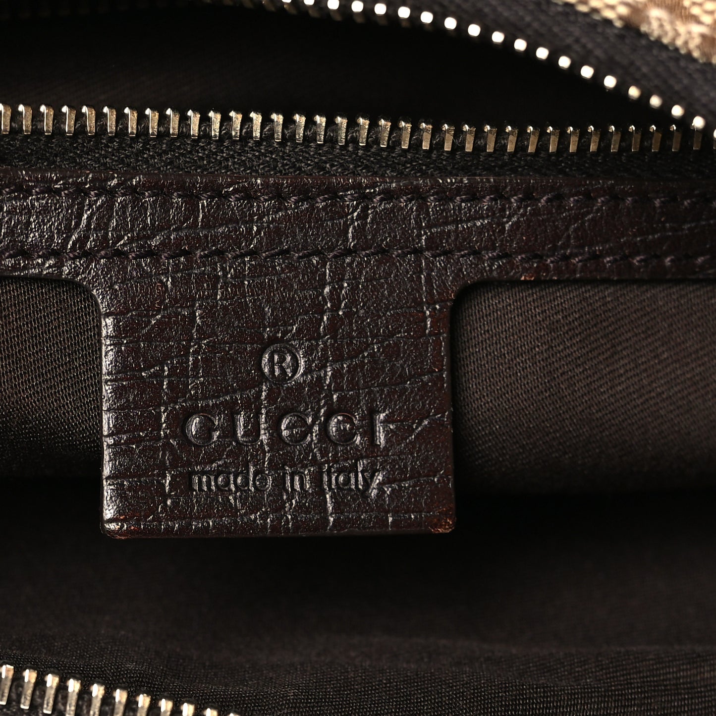 Monogram Medium Horsebit Chain Hobo Dark Brown
