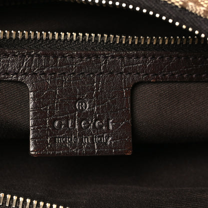 Gucci Monogram Medium Horsebit Chain Hobo Dark Brown 6 of 10