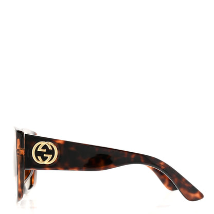 Gucci Acetate Optyl Square Sunglasses GG3837/F/S Dark Tortoiseshell 3 of 7