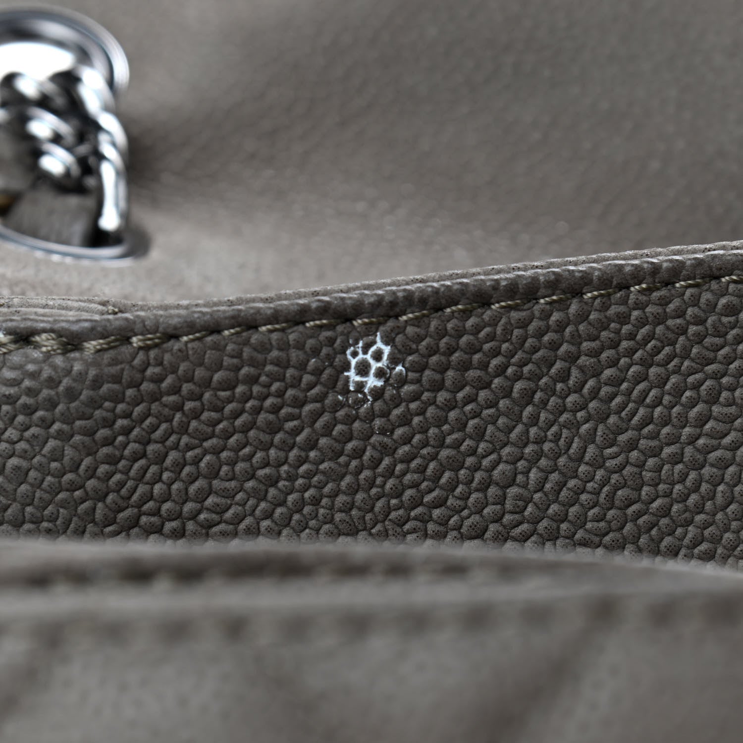Chanel Iridescent Caviar Medium Lady Pearly Flap Khaki 12 of 18