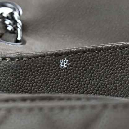 Chanel Iridescent Caviar Medium Lady Pearly Flap Khaki 12 of 18