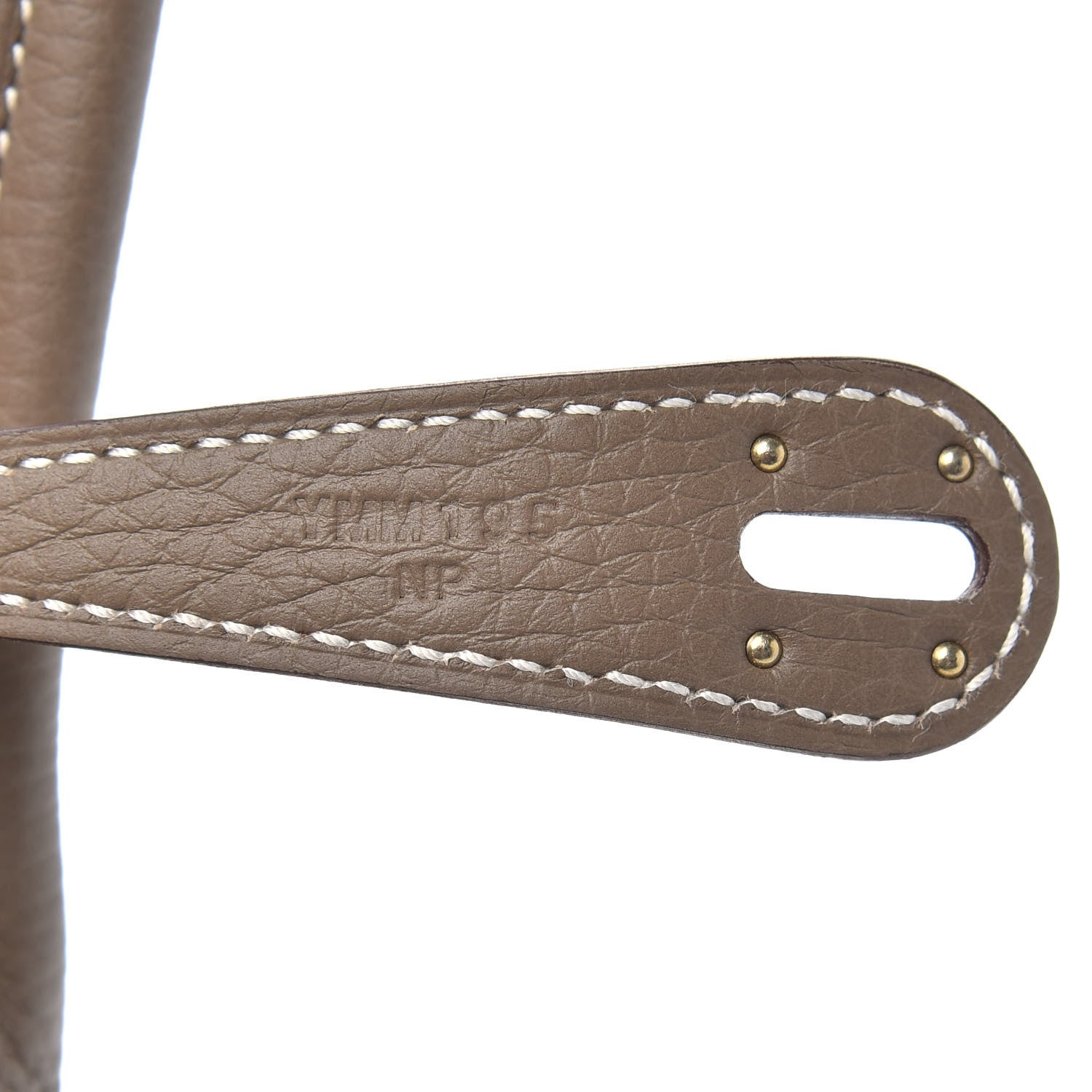 Hermes Taurillon Clemence Lindy 26 Etoupe 7 of 10