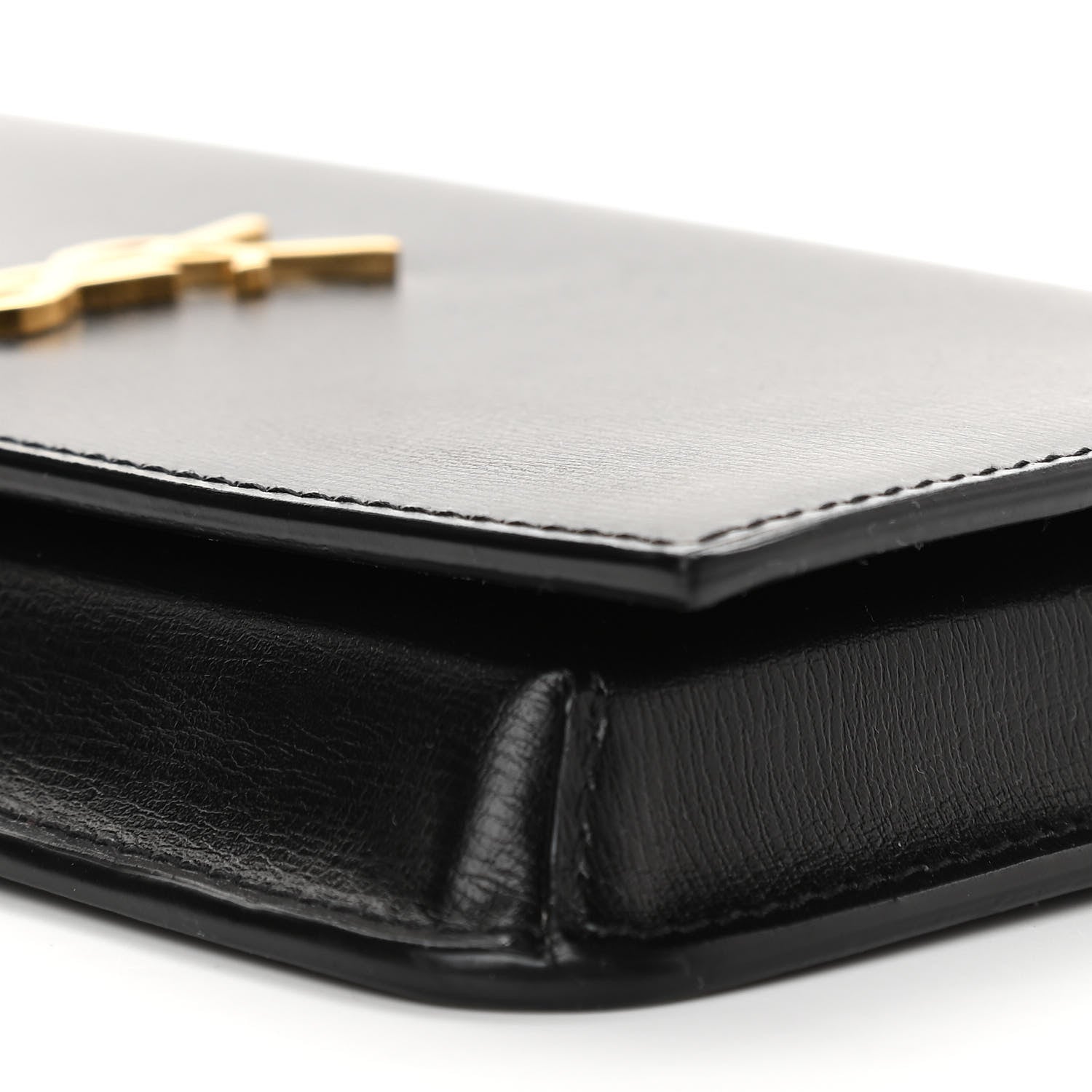 Saint Laurent Smooth Calfskin Monogram Phone Holder Crossbody Black 10 of 10