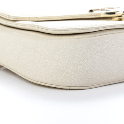 Chanel Grained Calfskin Quilted Medium Cuba Top Handle Flap Ivory 8 of 12