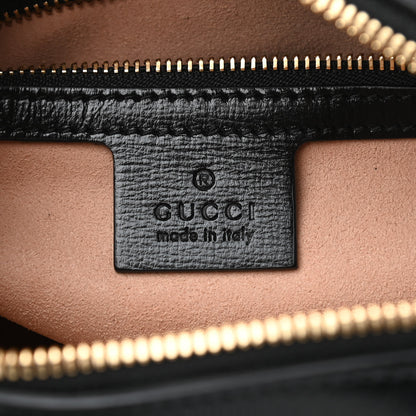 Gucci Textured Calfskin Small Horsebit 1955 Shoulder Bag Black 6 of 10