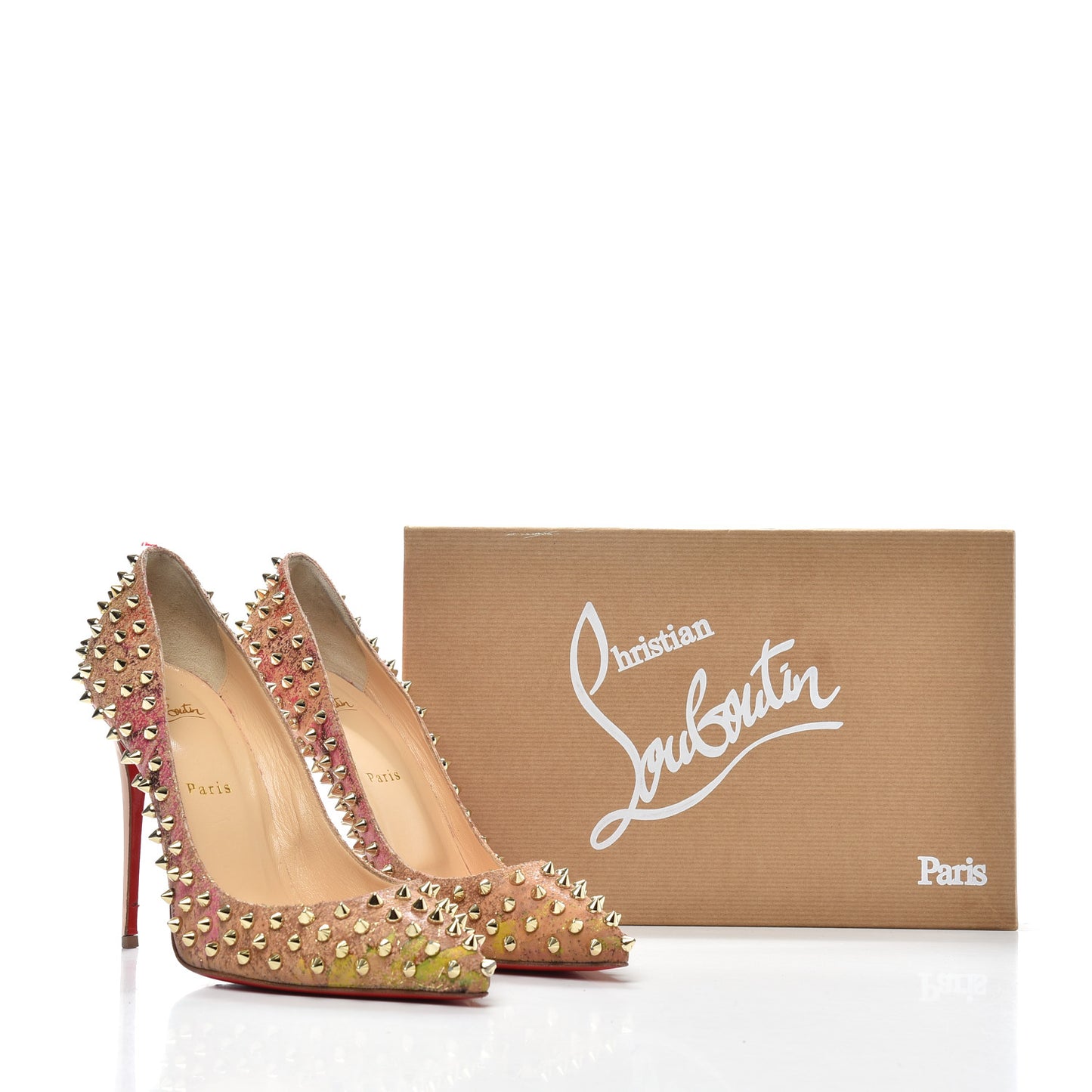 Cork Patent Bloom Print Follies Spikes 100 Pumps 40.5 Version Multicolor