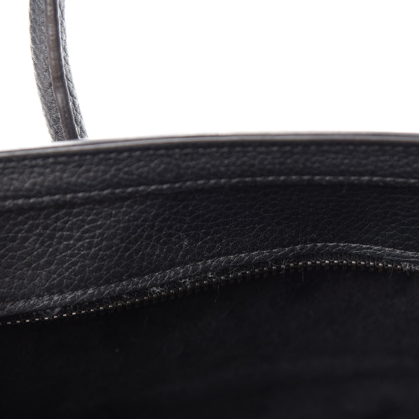 Drummed Calfskin Nano Luggage Black