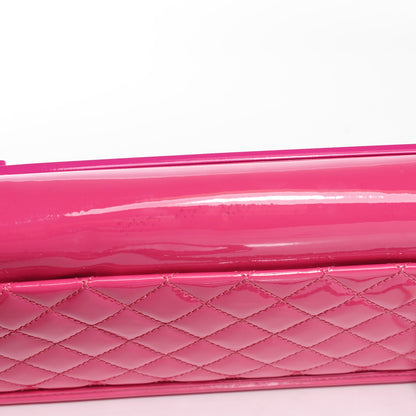 Chanel Plexiglass Patent Small Boy Brick Flap Pink Orange 8 of 8