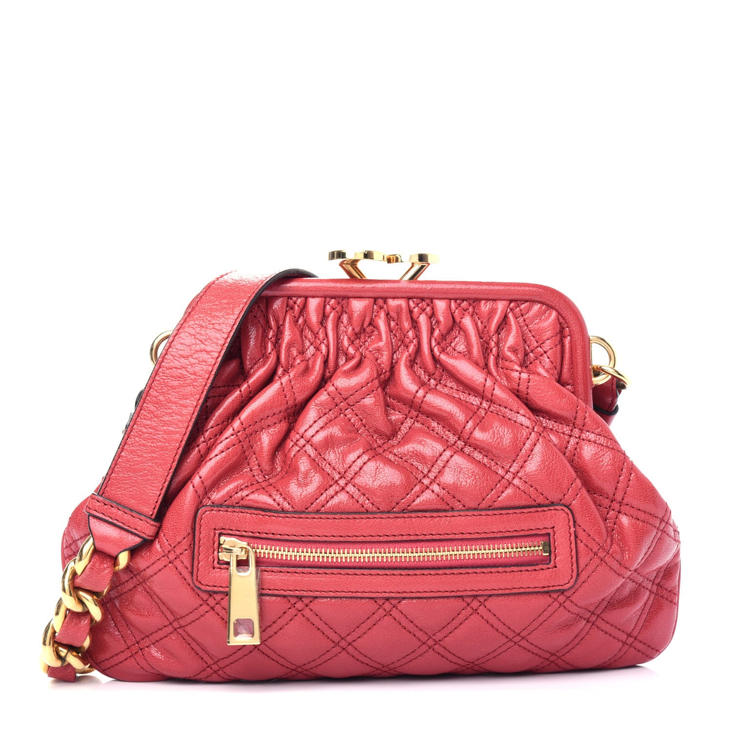 Marc Jacobs Calfskin Quilted Little Stam Pink 1 of 10
