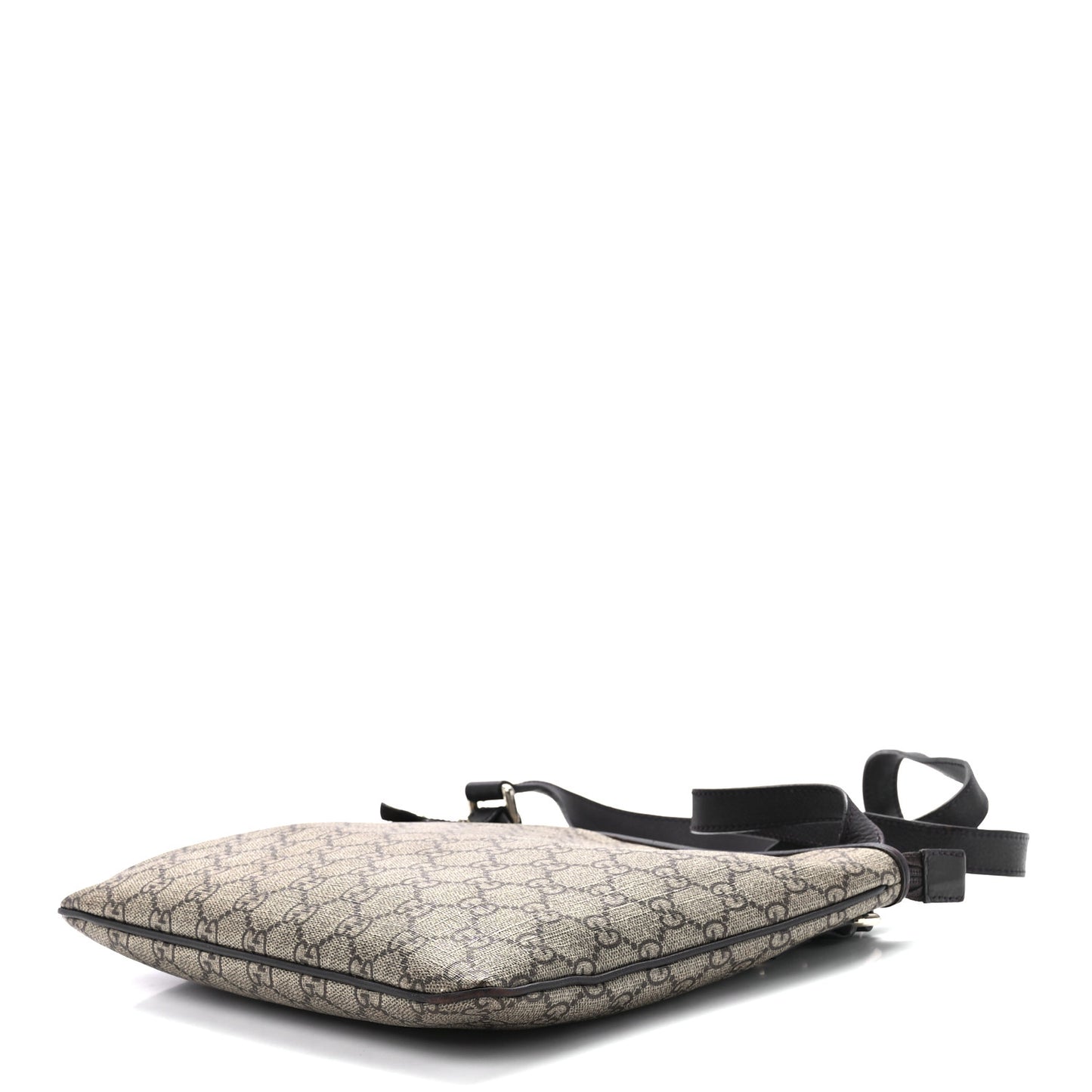 GG Plus Monogram Flat Messenger Beige Dark Brown