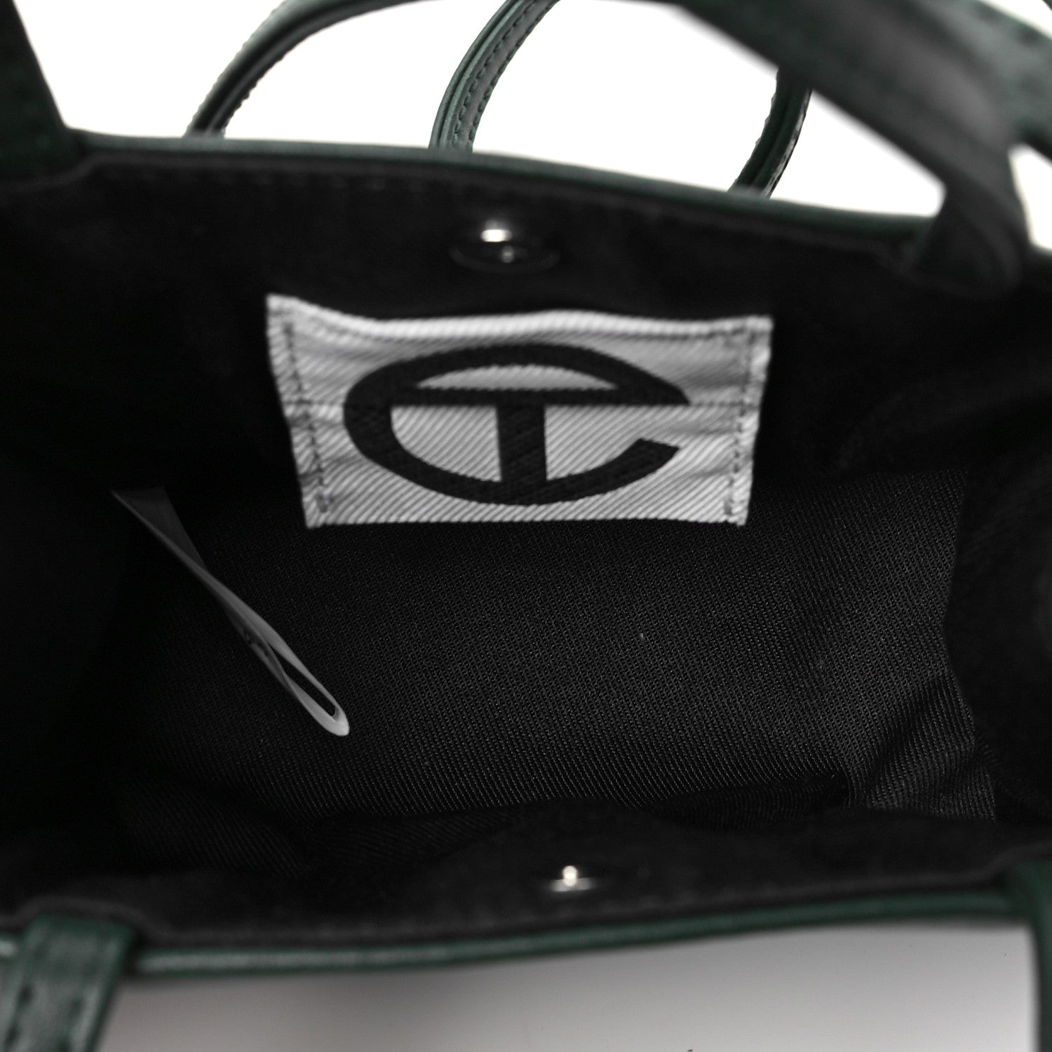 Telfar Vegan Leather Small Shopping Bag Dark Olive 5 of 7