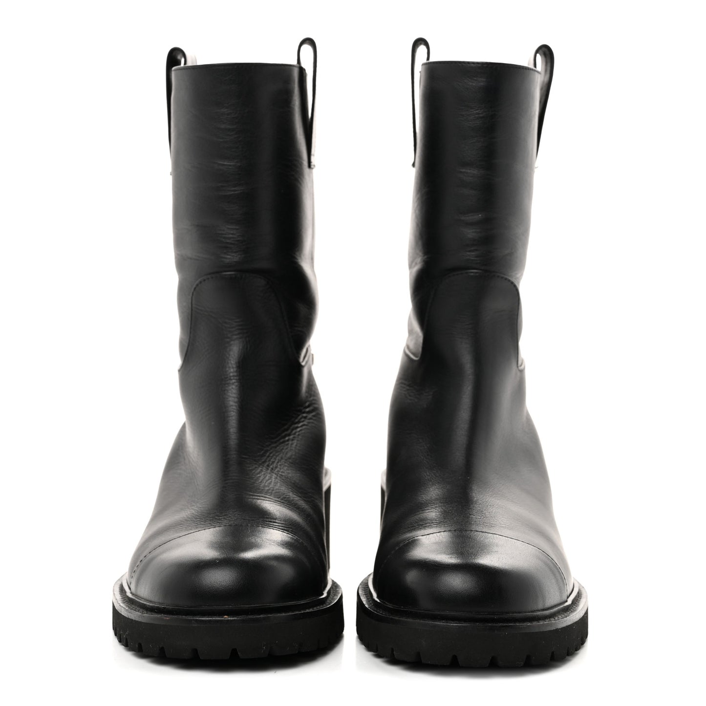 Calfskin CC Ankle Boots 39 Black
