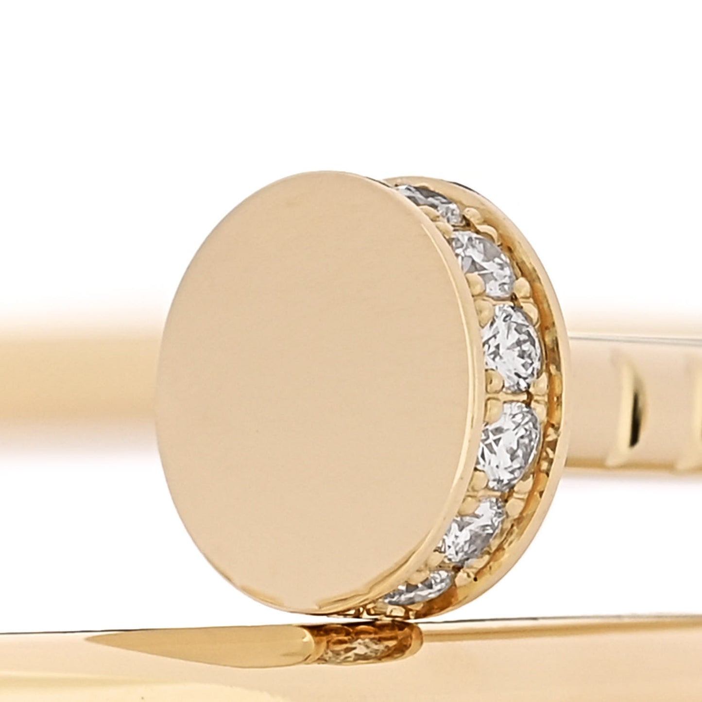 18K Yellow Gold Diamond Small Juste Un Clou Bracelet 17