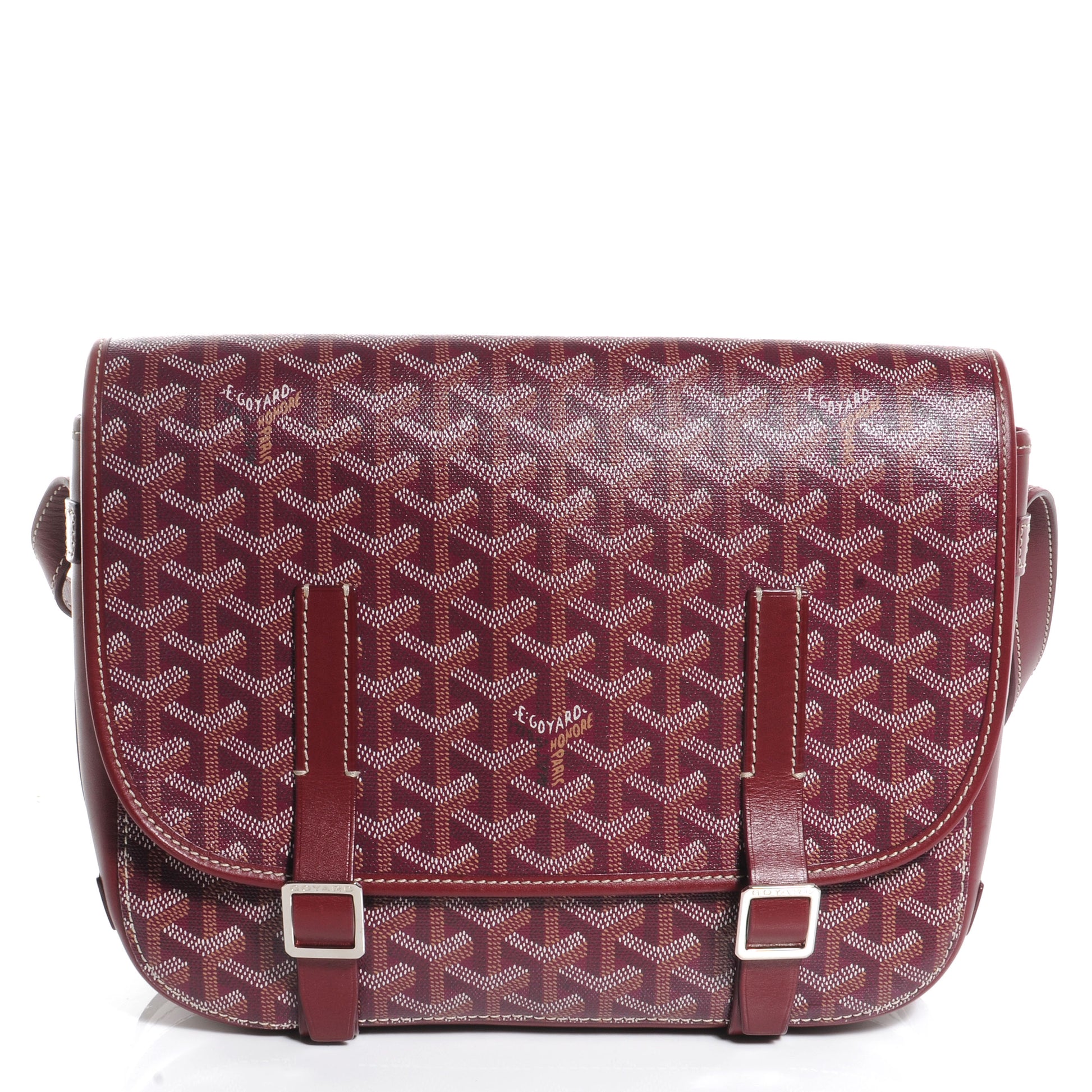 Goyard Goyardine Belvedere MM Messenger Bag Bordeaux 1 of 7