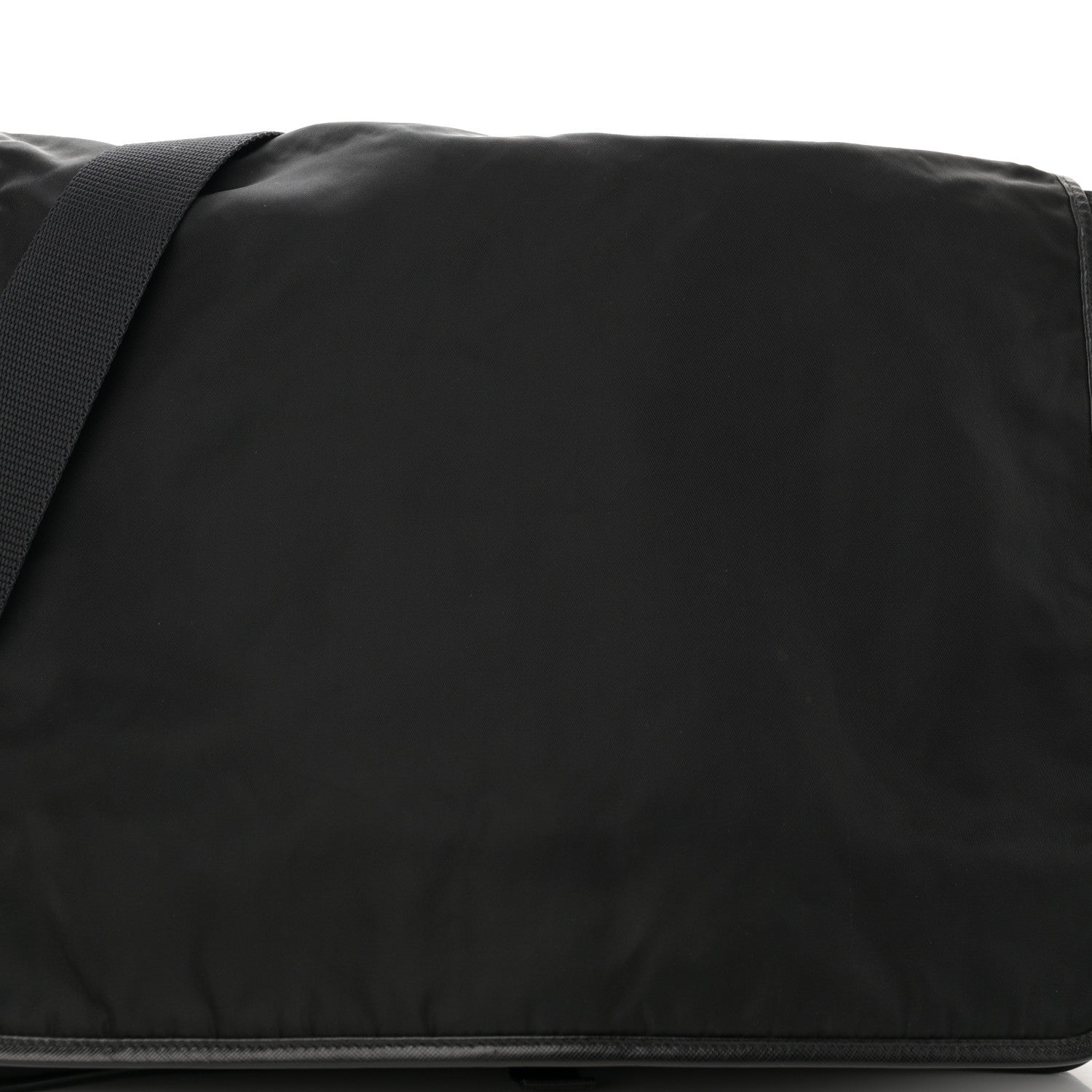 Prada Tessuto Nylon Saffiano Logo Messenger Bag Black 8 of 13