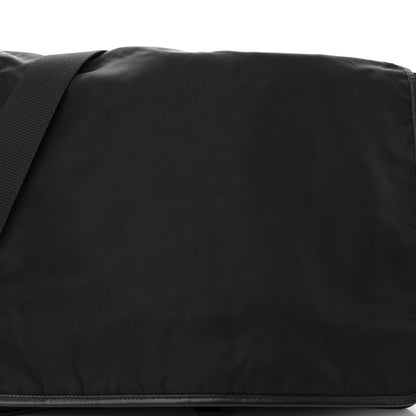 Prada Tessuto Nylon Saffiano Logo Messenger Bag Black 8 of 13