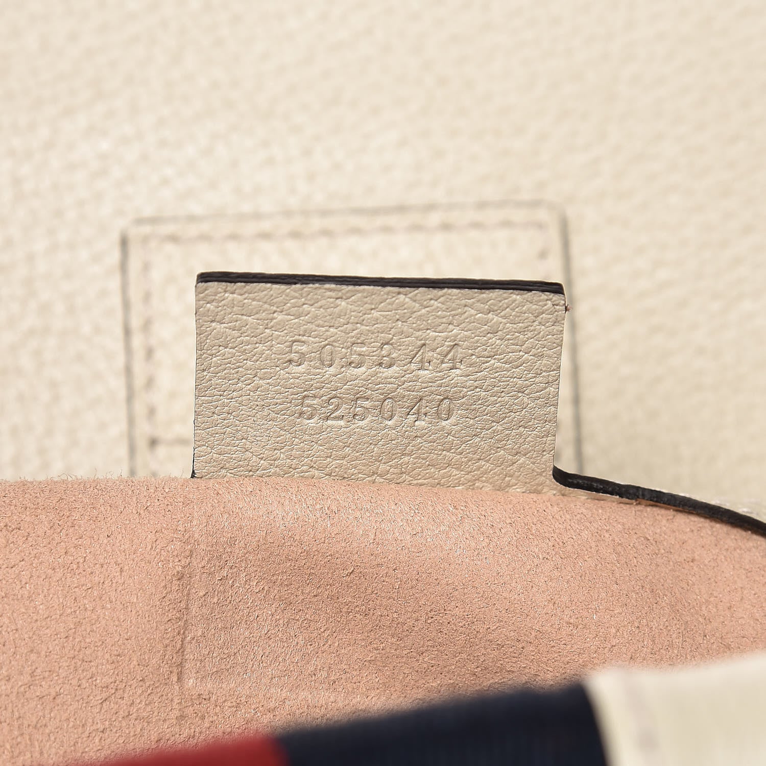 Gucci Grained Calfskin Web Stripe Butterfly Medium Totem Top Handle Bag White 7 of 7