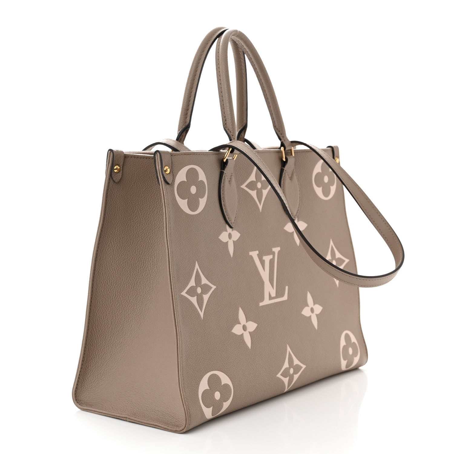 Louis Vuitton Empreinte Monogram Giant Onthego MM Tourterelle Creme 3 of 10
