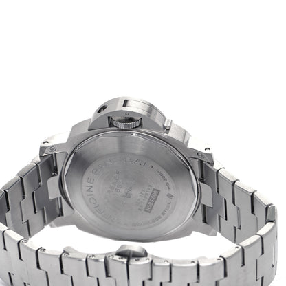 Panerai Stainless Steel 44mm Luminor GMT Automatic Watch Black PAM00297 4 of 7