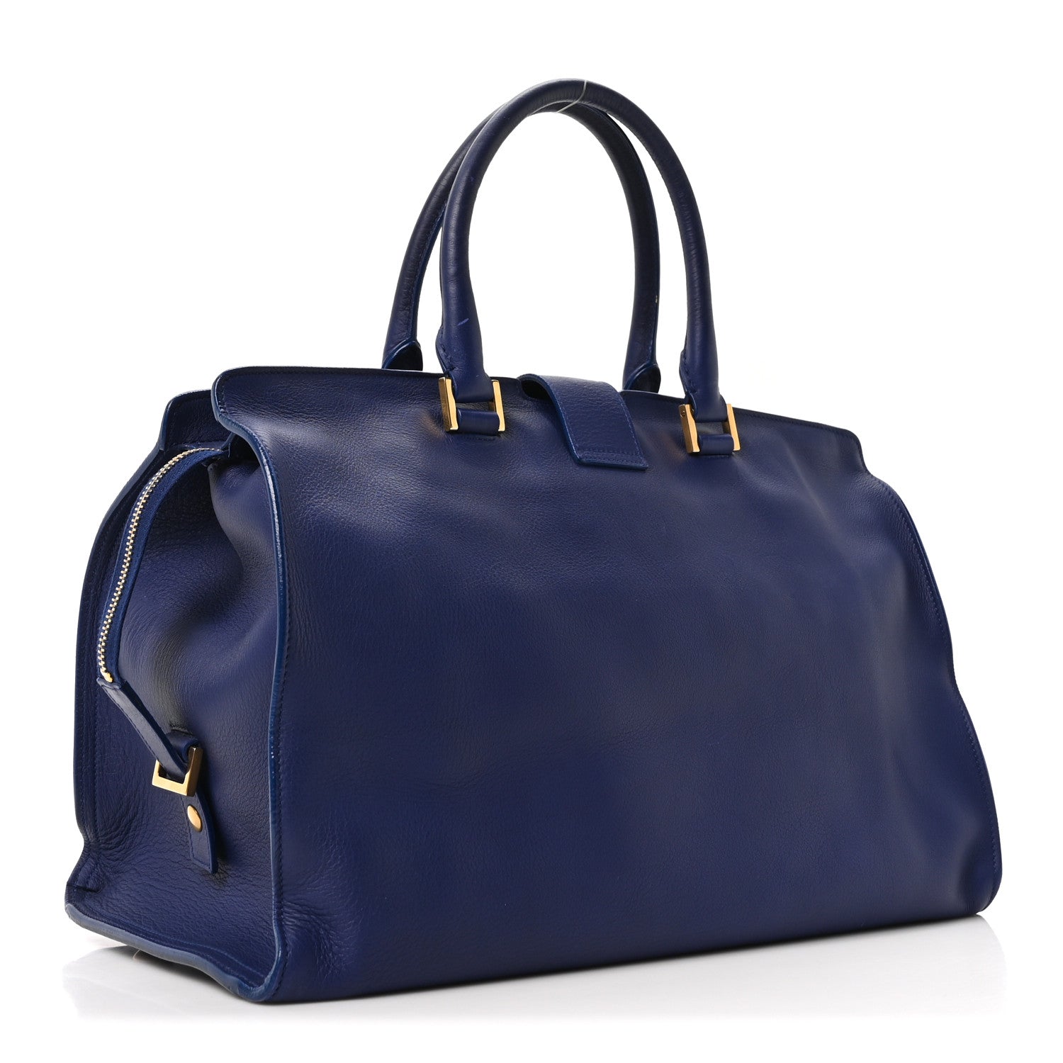 Saint Laurent Calfskin Medium Classic Y Cabas Navy 3 of 9