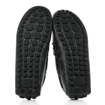 Louis Vuitton Monogram Eclipse Mens Arizona Car Shoe Moccasin Loafers 7.5 5 of 8
