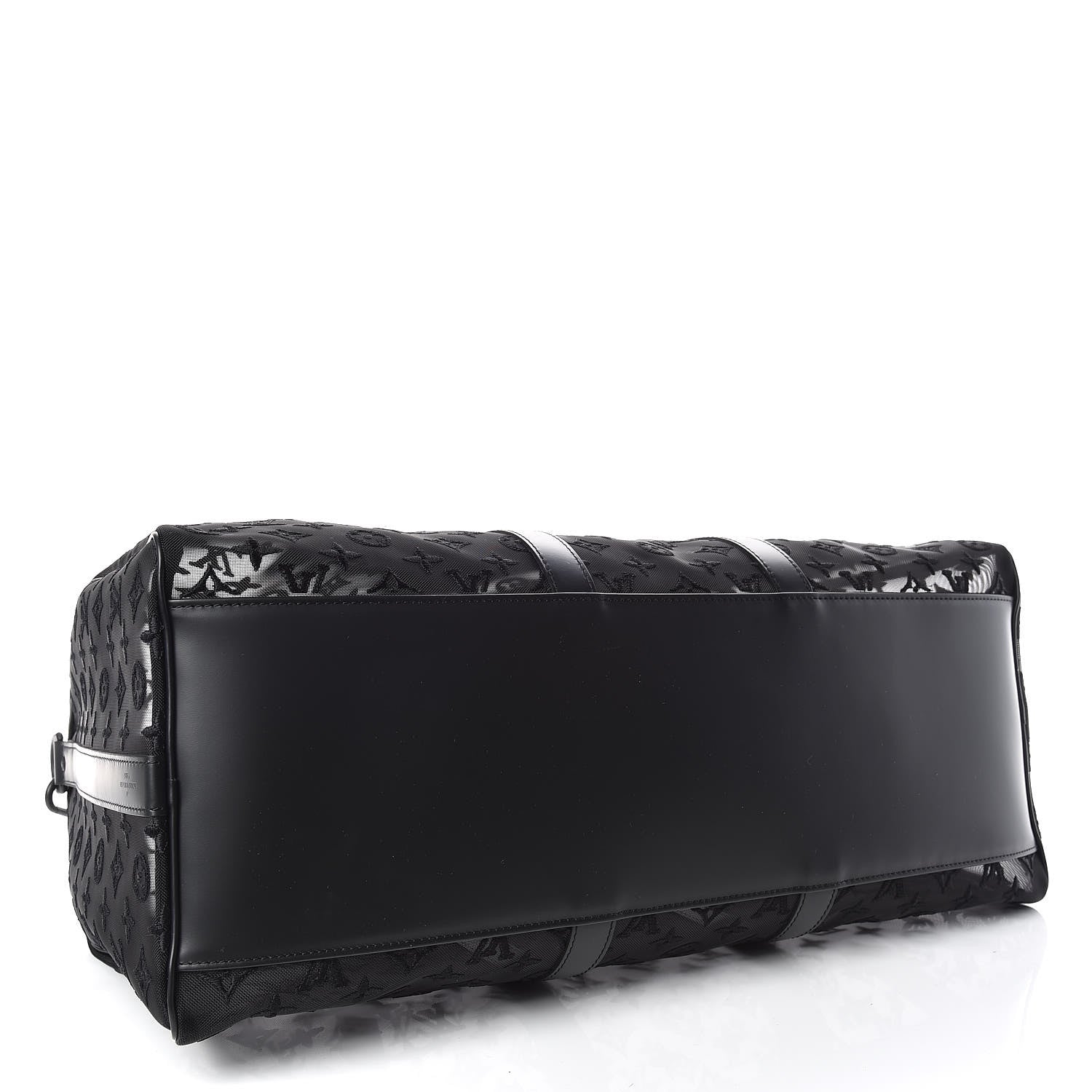 Louis Vuitton Monogram See Through Keepall Bandouliere 50 Black 4 of 10