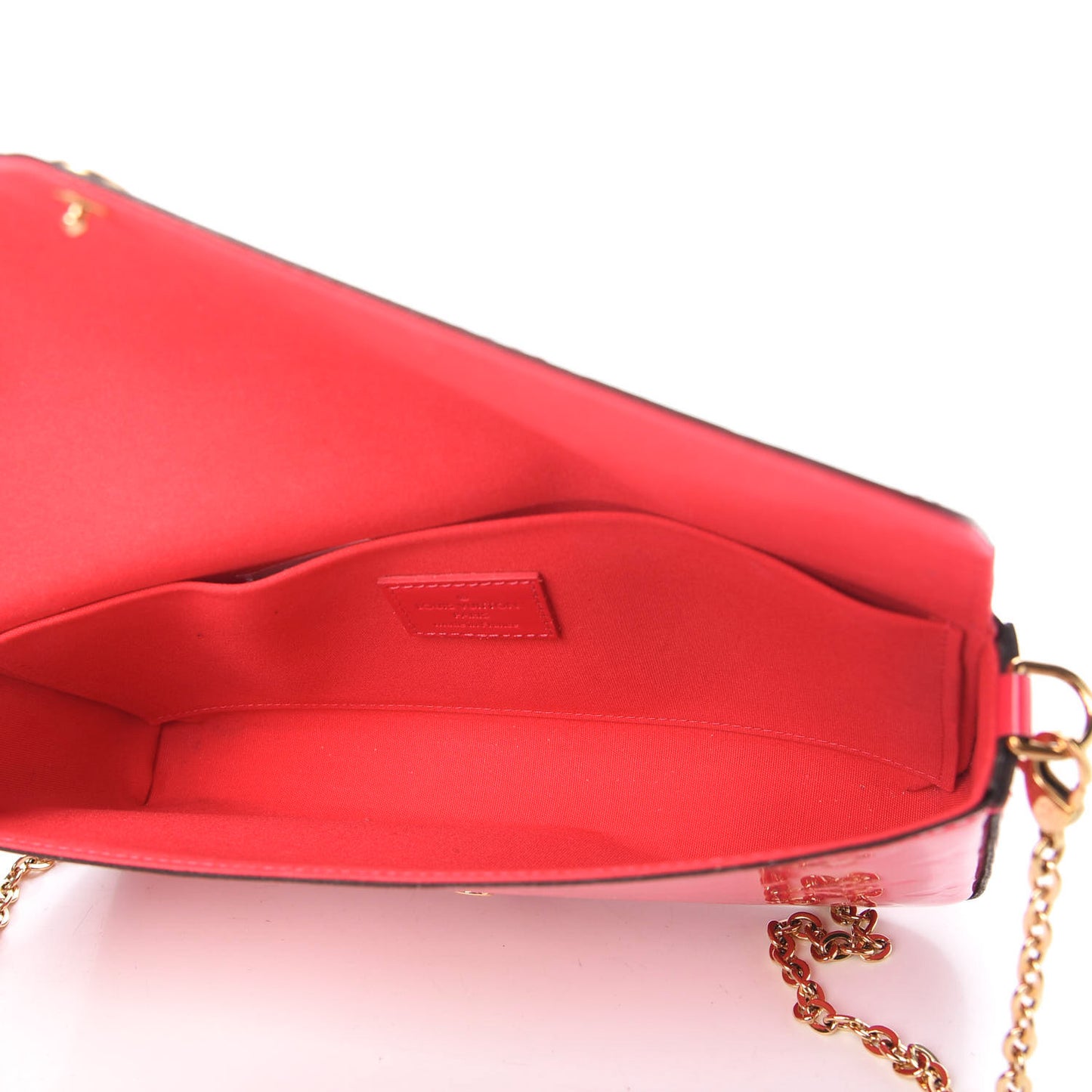 Vernis Felicie Pochette Chain Wallet Hot Pink