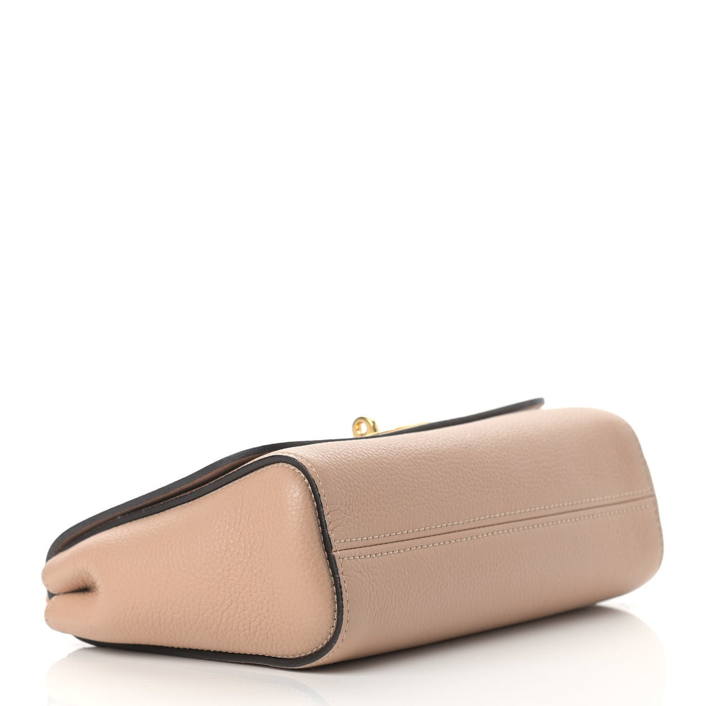 Small Classic Grain Calfskin Small Lily Flap Light Salmon