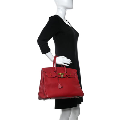 Hermes Togo Birkin 35 Rouge Vif 2 of 14