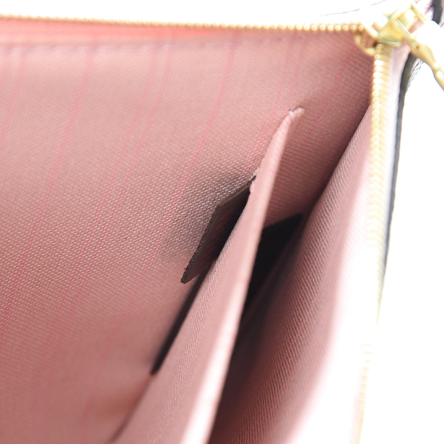 Damier Ebene Neverfull MM GM Pochette Rose Ballerine
