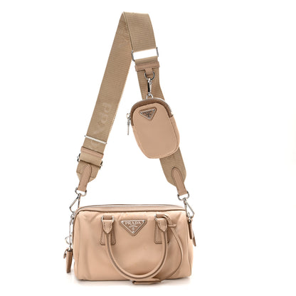 Prada Tessuto Nylon Saffiano Re-Edition 2005 Top Handle Crossbody Bag Cammeo 1 of 11
