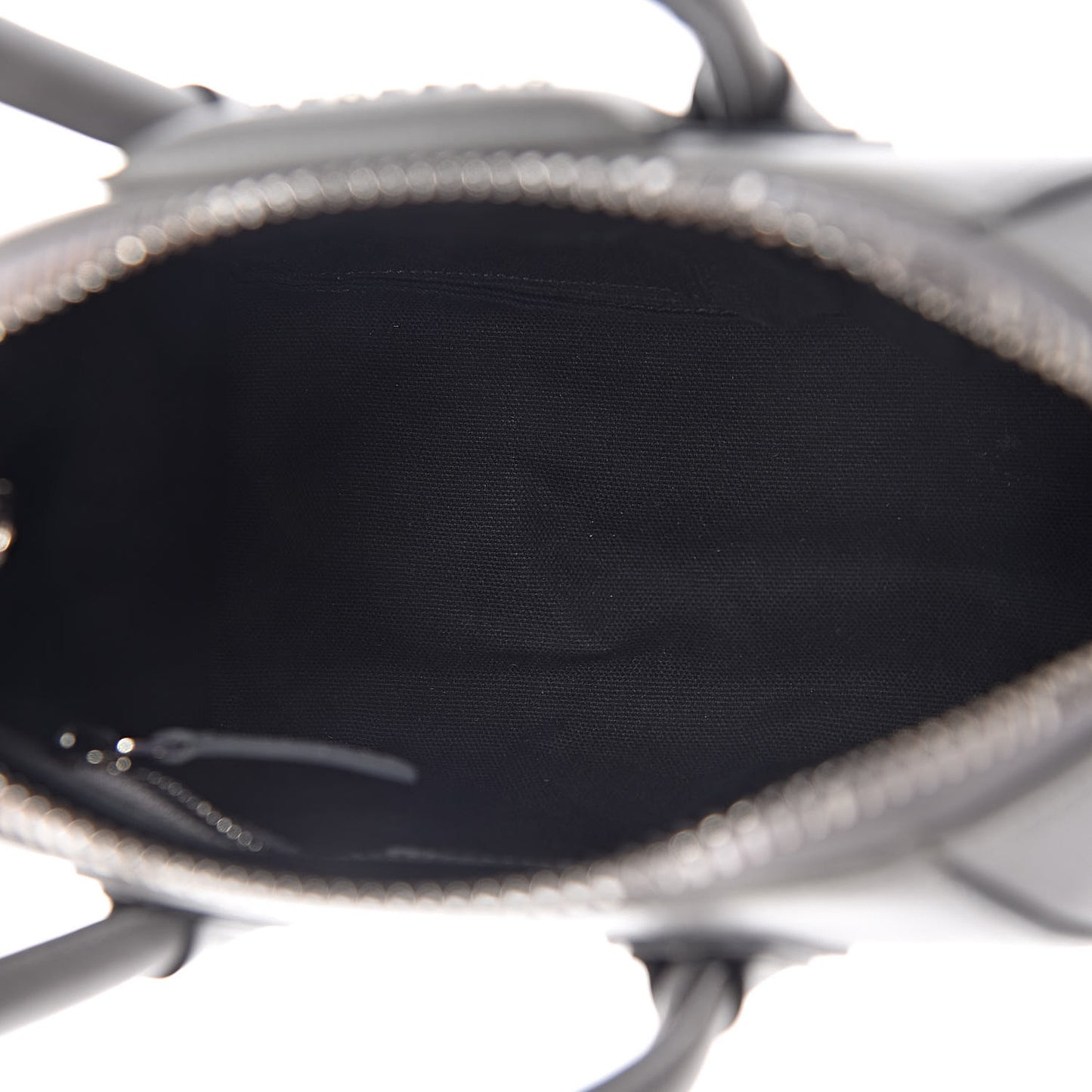 Sugar Goatskin Mini Antigona Pearl Grey