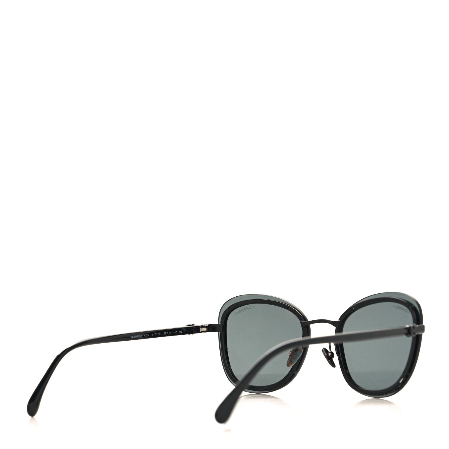 Chanel Pantos Sunglasses 4264 Black Grey 4 of 8