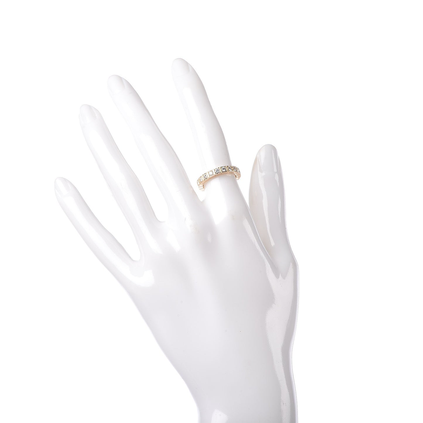 18K Yellow Gold Diamond Lanieres Eternity Ring 49 4.75
