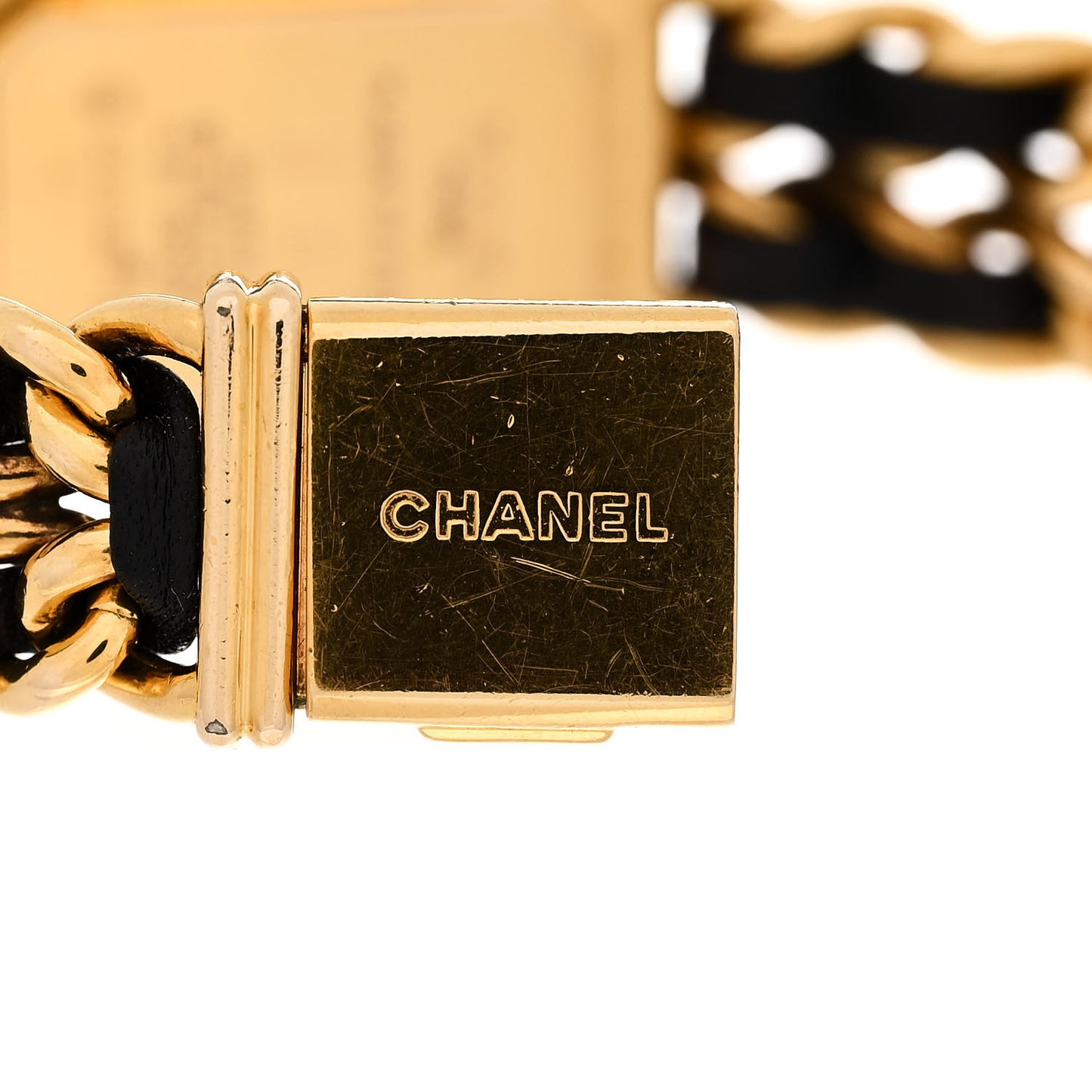 Stainless Steel Lambskin 20mm Chain Premiere Quartz Watch Gold M