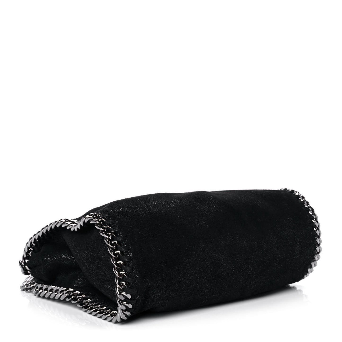Shaggy Deer Mini Falabella Fold Over Tote Black